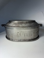 2 Pc Vtg Guardian Service Ware Dutch Oven Roaster Lid Aluminum Handles 15