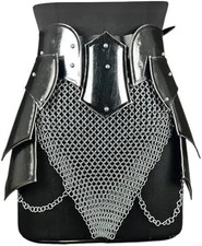 Medieval Knight Tasset Armor with Chainmail-Brave Lady Armor Chainmail Belt-Fema picture