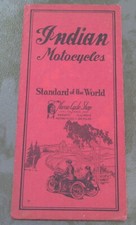 1920s Indian Motorcycles Fold-Out Brochure Harris Cycle Harvey Illinois picture