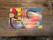 Vintage Nylint Sales Order 43/4 Play Figures with Accessories picture