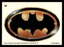 1989 Topps Batman #38 Batman Logo Stickers card picture
