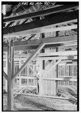 Photo:Mitchellville Maryland Seton Belt Barn 1900s Interior Chute HABS picture