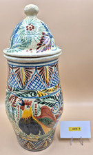 H. Casal Mexican Majolica Folk Art Pottery Lidded 14.75