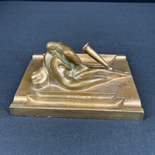 Vintage Antique 1932 McClelland Barclay Fountain Pen Rest Figure 6”x8” picture