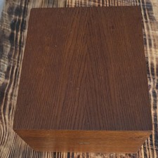 Globe Wernicke Cincinnati Vintage Wood File Box Wooden picture