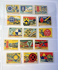 1942 “The Spirit of ’42” partial set of 15 patriotic WWII gummed seals / labels picture