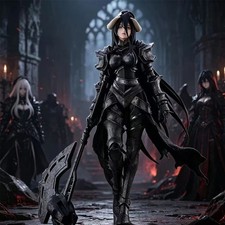 24cm OVERLORD Albedo Armor Figure Anime Collectible Birthday Gift picture
