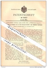Original Patent - Alexander Cowan in Penicuik, Scotland, 1901, Apparatus for picture