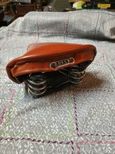 Vintage Dorcy Bicycle Spring Seat Made In Taiwan Original Leather/Vinyl NiceCond picture