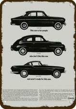 1963 VOLVO 122S / 544 / 1800P Car Vintage-Look DECORATIVE REPLICA METAL SIGN picture