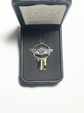 Harley Davidson 100th Aniversary Solid Brass And Sterling Silver Gold Key picture