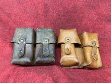2 (two) Yugo Double leather military Ammo Pouch for SKS Yugoslavia picture