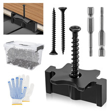 1000 PCS Hidden Deck Fasteners Kit with Screws & Bit - Universal T-Clips for Gro picture