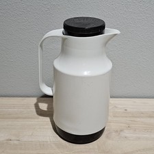 Vintage 1980s Krups Kanne 8-Cup Thermal Coffee Carafe Pot, White Made in Germany picture