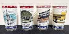 Set Of 4 Milwaukee WI Wisconsin Our Hometown We Like it Here Promo Glasses picture