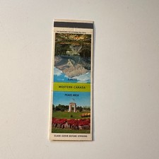 Western Canada Peace Arch Banff Vintage Matchbook Cover 5MB126-3 picture
