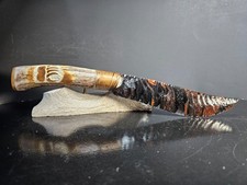 EXTREMELY BEAUTIFUL GOLDSHEEN Obsidian KNIFE~Stone~TALENTED KENNY HULL  CARVING picture