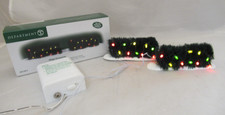2005 Dept 56 Village Accessories LIGHTED HOLIDAY HEDGE (Set of 2) #56.53615   picture