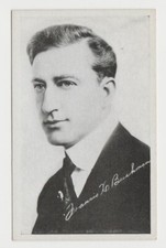 Francis X Bushman 1917-1921 Kromo Gravure Trading Card - Silent Film Star EX-MT picture