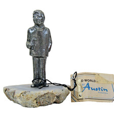 vtg 1975 AUSTIN PRODUCTIONS handmade pewter sculpture DENTIST Dental figurine picture