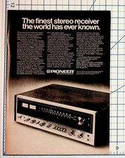 Pioneer SX-1010 Stereo Receiver Vintage Magazine Ad 1970s Hi-Fi Audio Ephemera picture