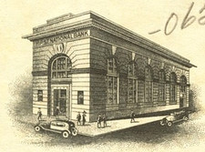 TX BRYAN Brazos County Texas First National Bank 1920s GALVESTON printer check picture