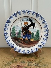 Antique Late 17th Century “Autumn” Hand Painted Italian Faience Plate picture