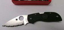 Spyderco C152SGY Chaparral Lightweight Folding Knife FRN Handle Serrated NEW picture