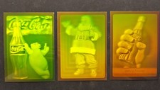 1994 Collect-A-Card Coca-Cola Series 3 Hologram Insert Cards (Set of 3) picture