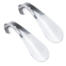 Antrader 2Pcs 5.7 Inch Stainless Steel Pocket Shoe Horns for Kids Men Women |... picture