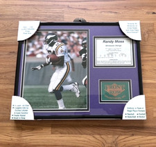Randy Moss Framed Picture Front Row Collectibles. BRAND NEW ORIGINAL PACKAGE picture