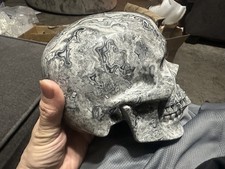 Picasso Jasper Crystal Skull ~ Large 12lb ~ One-of-a-Kind Car picture