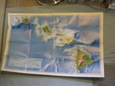 REDISCOVERING HAWAII MAP September 1995 National Geographic picture