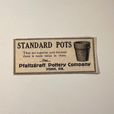 Pfaltzgraff Pottery Company Standard Pots York PA 1922 Ad 4AK8-S8 picture