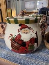 Vietri  Old St Nick Cookie Jar 8850350 picture