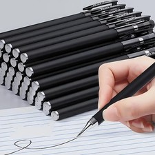 20PCS Black Ballpoint Pens 1.0mm Smooth Writing Office School Exam Stationery picture