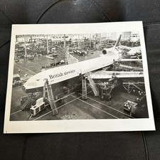 VINTAGE BRITISH AIRWAYS TRISTAR 500 ORIGINAL  MANUFACTURERS PHOTO LOCKHEED PLANE picture