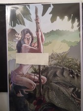 CAVEWOMAN  A BARBARIAN a PRINCESS & MERIEM Cover G Yen San Ed LTD 350 Amryl picture
