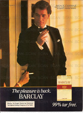 1983 Barclay Cigarettes  Vintage Magazine Ad  Sexy Guy in Tuxedo picture