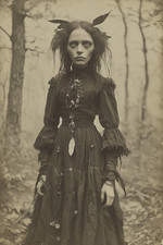 Appalachian Witch Vintage Portrait 4x6 Photo picture