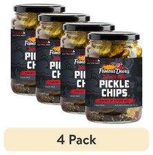 (4 pack) Famous Dave's Devil's Spit™ Pickle Chips, 24 fl oz Jar picture