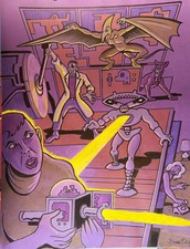 DEMON ROBOT.          MIKE BENNETT'S  ORIGINAL  ART   (2026) 2/22/26 CP picture