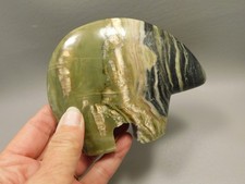 Bear Arizona Pietersite Gemstone Carving Rare 5 inch Serpentine #O3 picture