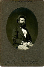 Pierre Petit, Paris, Camille Flammarion, French Astronomer Vintage Silver Prin picture