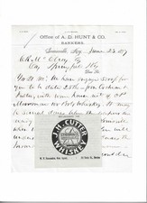 1877/1909 KY - C.P. Moorman/J.H. Cutter Whiskey + Bank Note: Moorman Whiskey picture