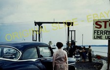 Orig 1956 Slide Lake Champlain Ferry Terminal Classic Car Kodachrome Photo G79 picture