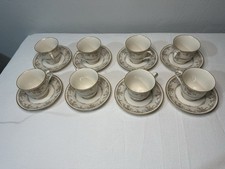 Vintage Set Of 8, Cup And Saucer set,  Noritake 7246 Fine China Made In Japan picture
