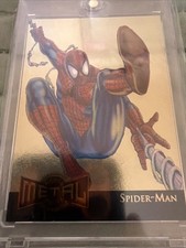 1995 Spider Man Marvel Metal Flashers Gold Blasters Cards Rare Pop Vintage picture