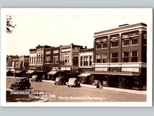 c1935 Business Section Sullivan Indiana IN Street View RPPC Real Photo picture