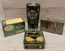 New No Tag Irish Tumbler Irish Facts W/ New sealed Irish Tea and Shortbread picture
